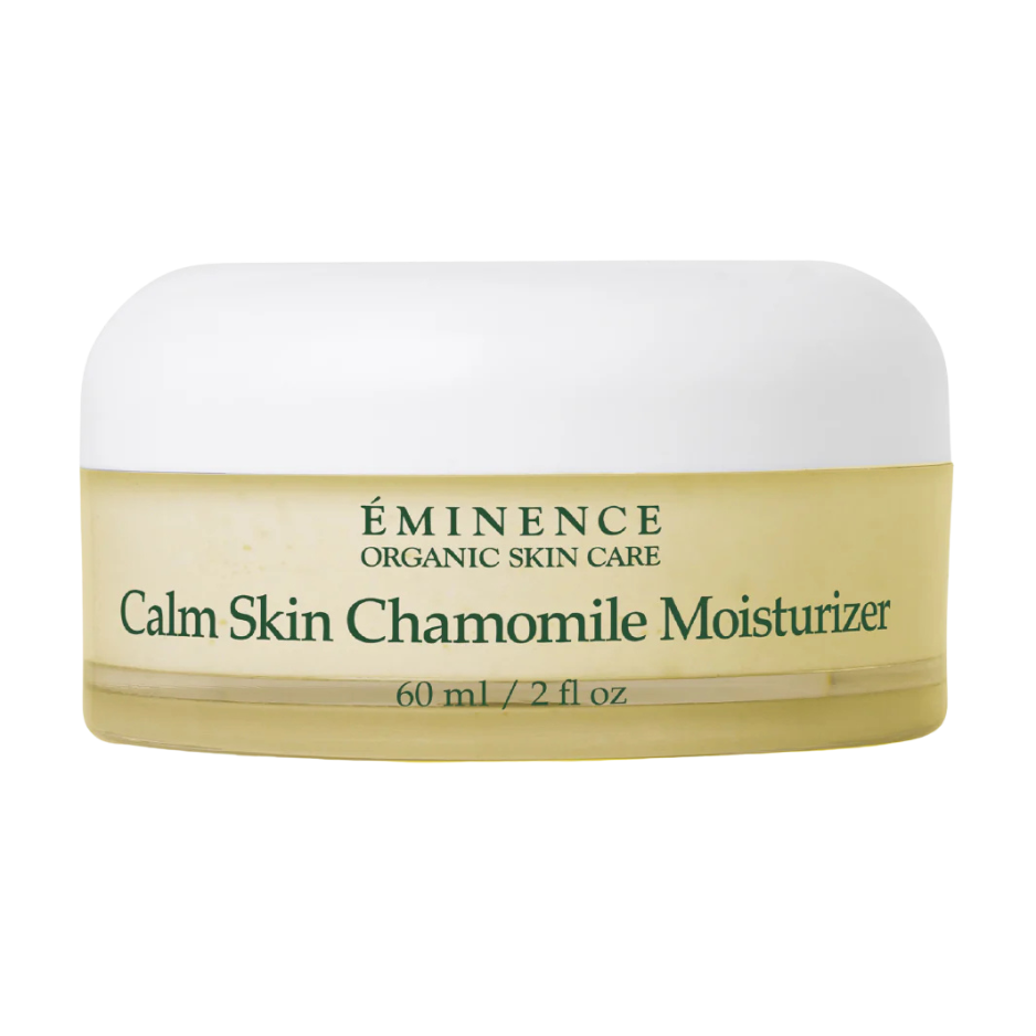Eminence Calm Skin Chamomile Moisturizer jar on a white background