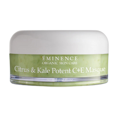 A jar of Eminence Organic Skin Care Citrus & Kale Potent C+E Masque.