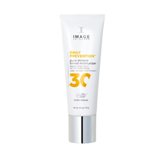 A tube of IMAGE Daily Prevention Pure Mineral Tinted Moisturizer with SPF 30.