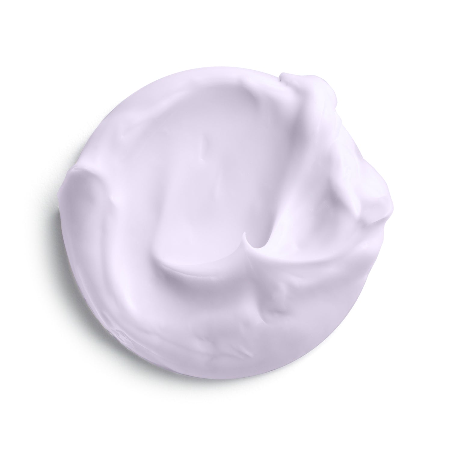 Purple cream swatch on a white background