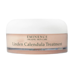 A jar of Eminence Linden Calendula Treatment, designed for skin care, with a capacity of 60 ml / 2 fl oz.