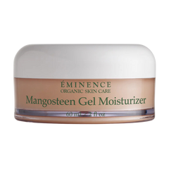 A jar of Eminence Organic Skin Care Mangosteen Gel Moisturizer