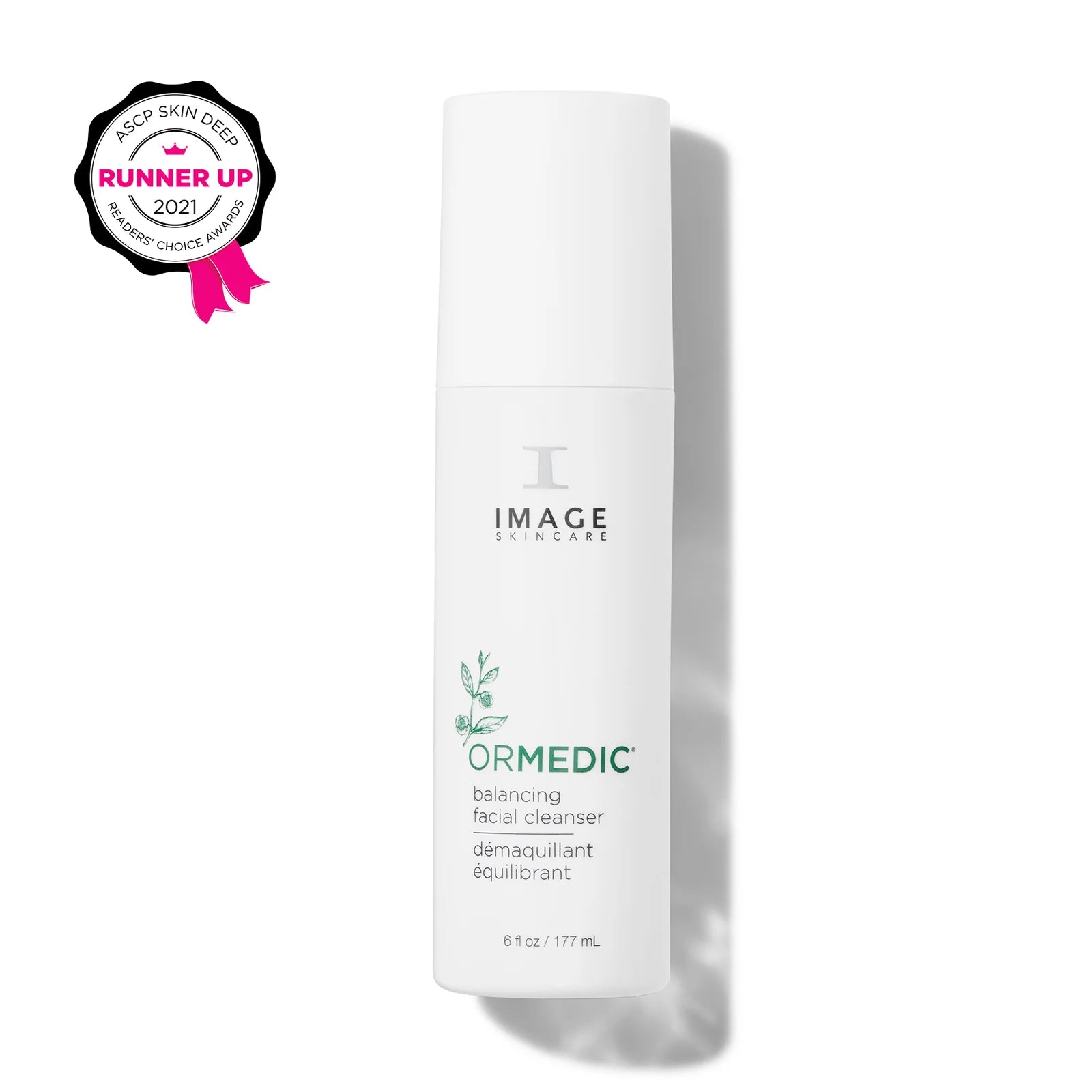 White skincare product bottle with 'IMAGE' branding on a white background