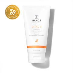 Skincare product labeled 'Vital C' by IMAGE Skincare with a gold award badge on a white background.
