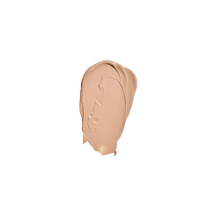 Beige makeup swatch on a white background