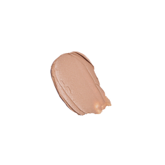Beige makeup swatch on a white background