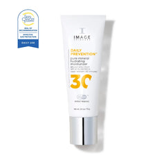 Tube of Image Skincare Daily Prevention sunscreen on a white background