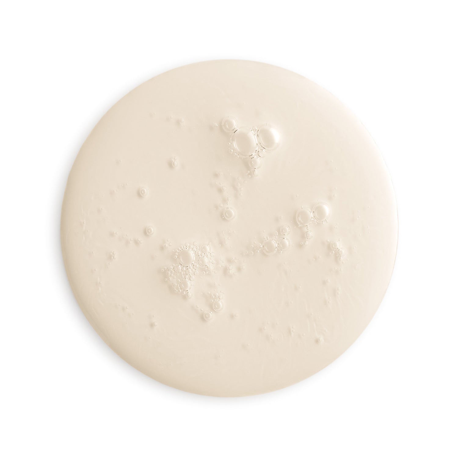 Beige cream swatch on a white background