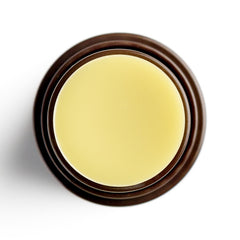 Round brown container with white background