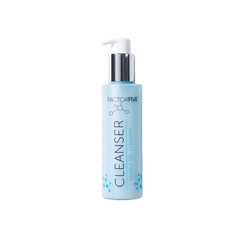 Factor Five Cleanser bottle on a white background