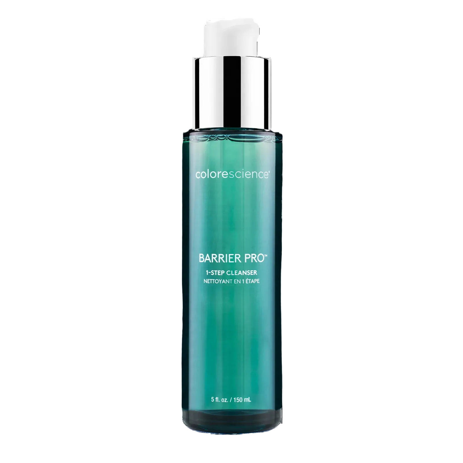 Cosmetic bottle labeled 'colorescience Barrier Pro' on a white background